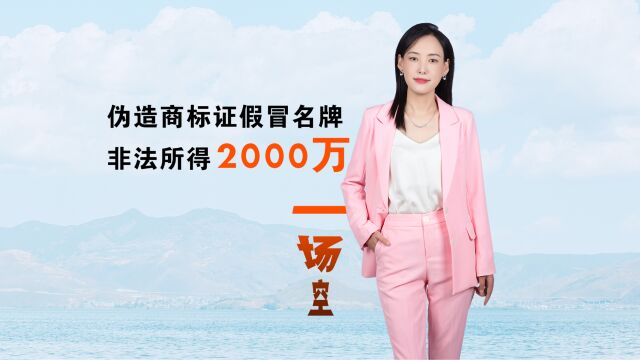 年轻人创业奇葩,伪造商标证,非法所得2000万一场空