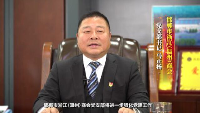 突出党建引领 凝聚商会力量——邯郸市浙江(温州)商会