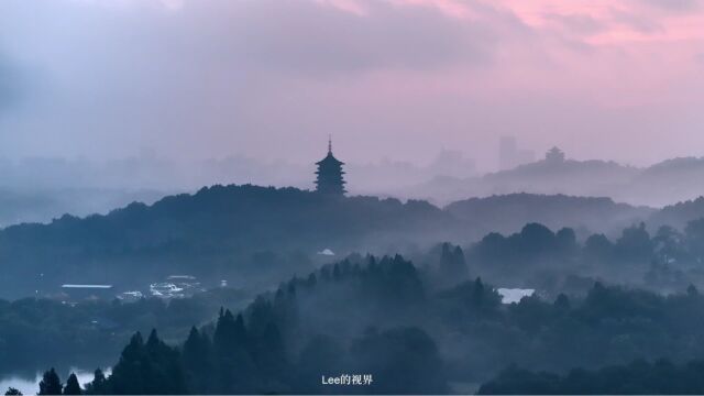 山色空蒙雨亦奇!杭州西湖云雾渺缈水墨染