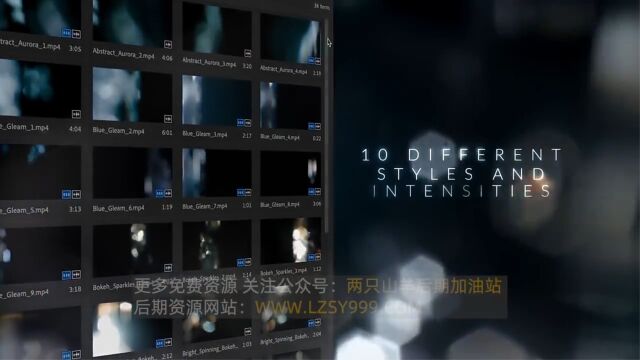 4K视频素材35个晶莹剔透棱镜折射散景光斑闪烁叠加动画 Prism Bokeh