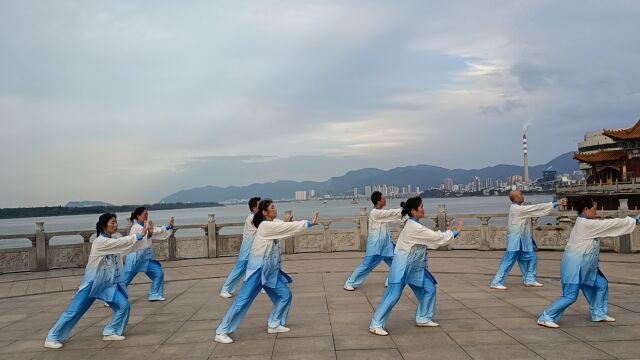 黄石港花湖街办琐前社区集体组参赛项目24式太极拳