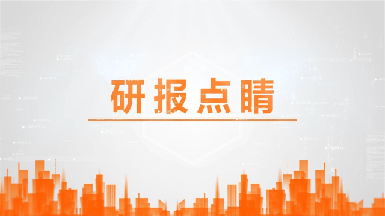 研报点睛:利好再出!看好这一行业