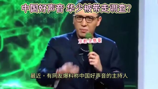 中国好声音主持人华少被爆涉嫌收受贿赂和滥用职权