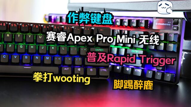 RT磁轴,全世界最强键盘,这次没人打过我—赛睿Apex Pro Mini无线