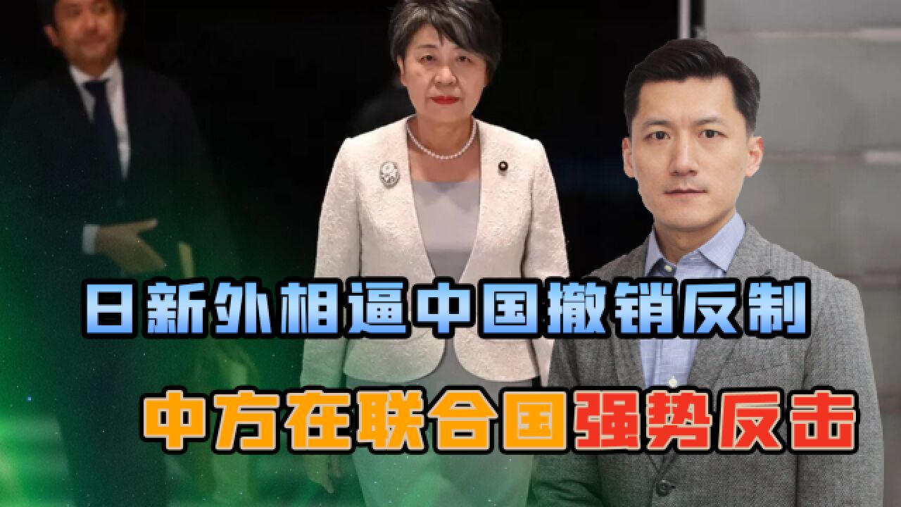 上任不到一天,日新外相就逼着中国撤销反制,中方在联合国强势反击