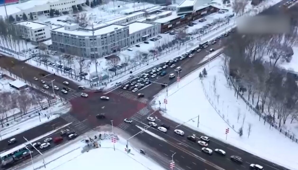 北京:普降中到大雪,交通出行受影响