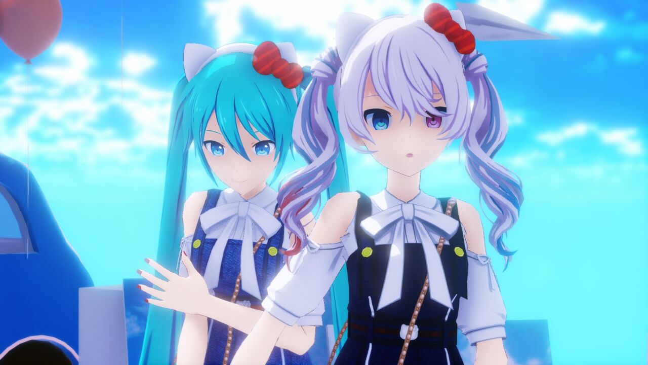 MMD初音未来,NO TITLE,初音白葱,初音FUFU