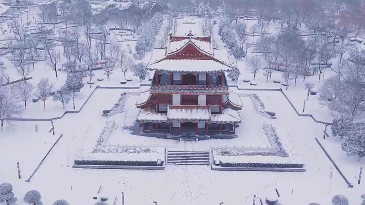 济宁市太白湖新区:雪后太白湖 冬韵美如画