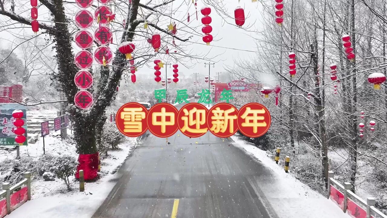 芜湖霭里,雪中迎新年