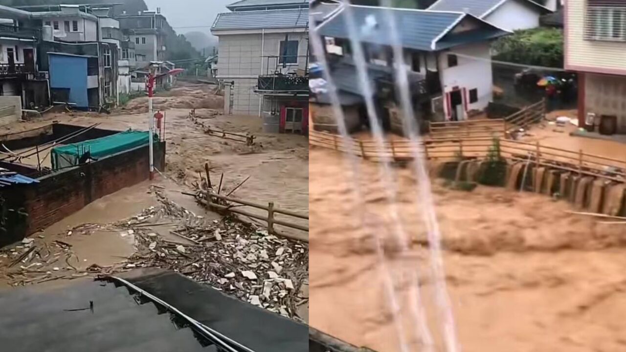 广东梅州多处发生山洪、山体滑坡,造成5人死亡、15人失联、13人受困