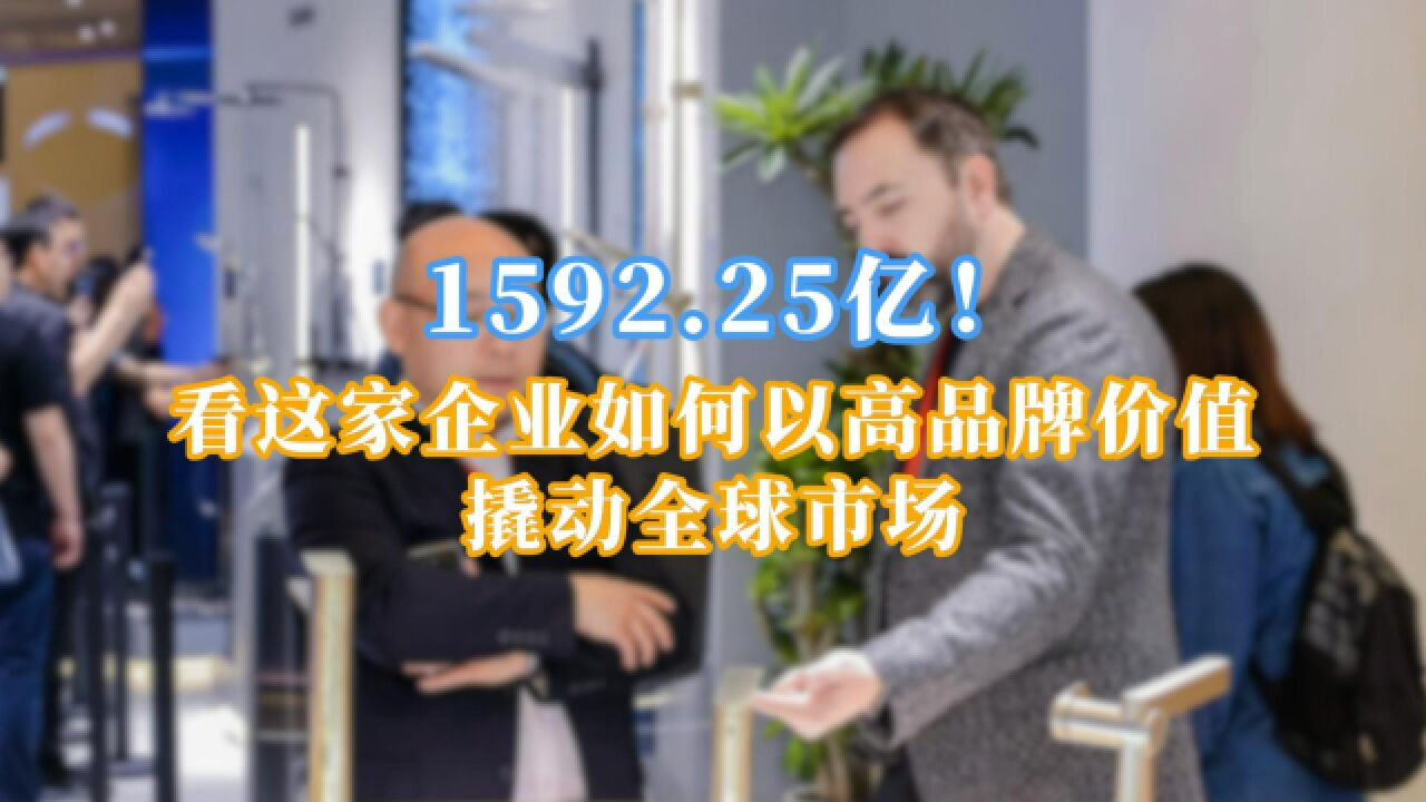 1592.25亿!看这家企业如何以高品牌价值撬动全球市场!