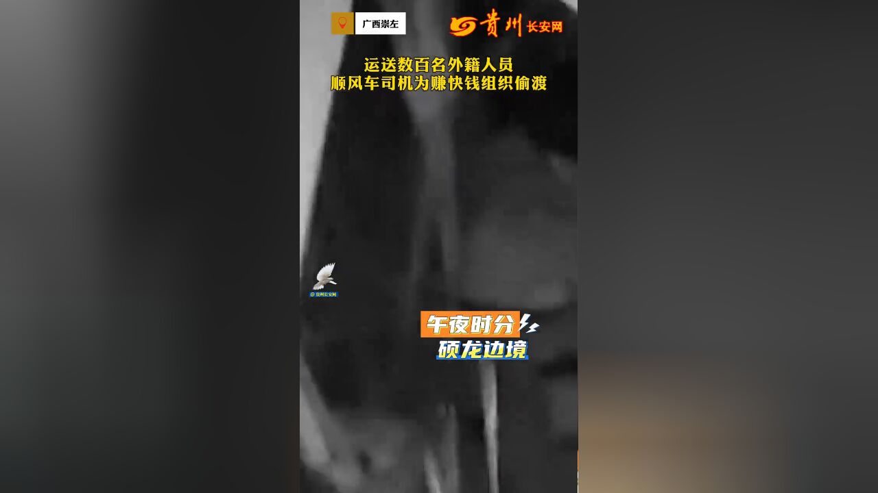 运送数百名外籍人员,顺风车司机为赚快钱组织偷渡