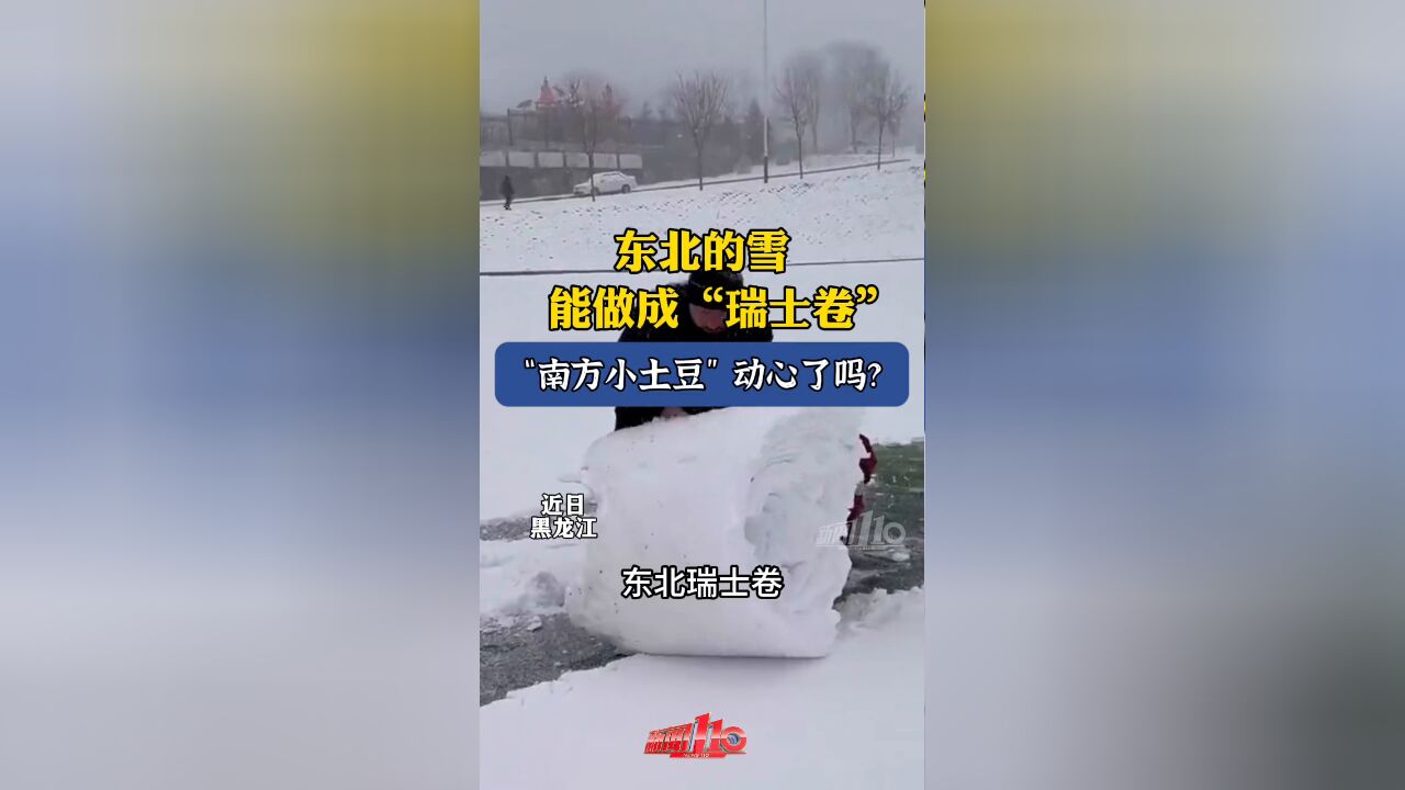 东北的雪,居然能做成“瑞士卷”!