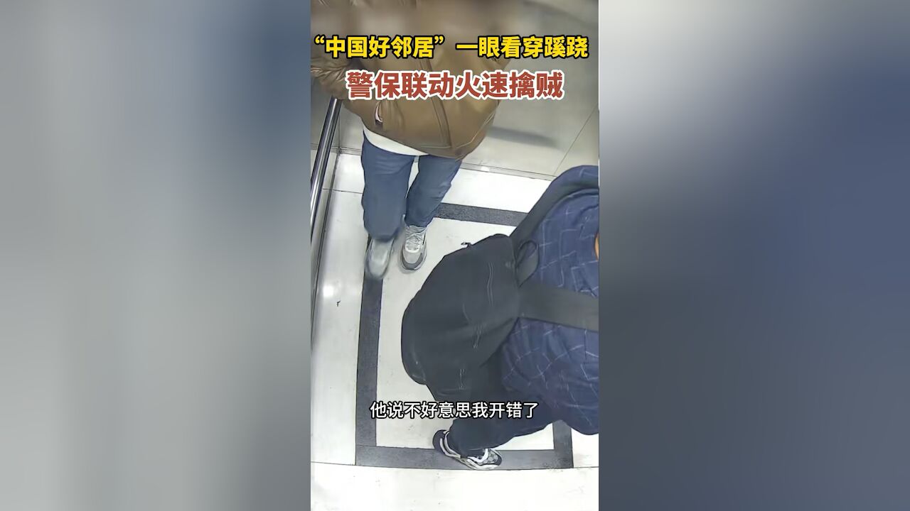 小偷潜入小区撬锁盗窃,被邻居撞见后一眼识破:他家的人我都认识