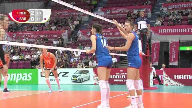 Ana Bjelica drops 35 PTS on an unexpecting Dutch squad  Women's Volleyball World Cup 2019