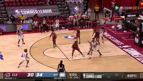 《NBA全场集锦》骑士vs尼克斯第2节中文解说回放