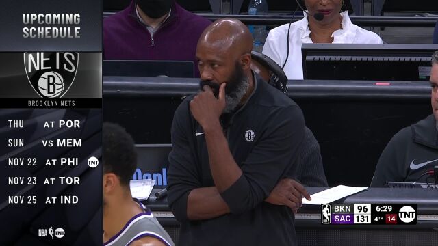 NBA常规赛：篮网vs国王第4节原声解说回放