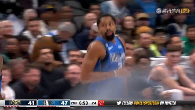 NBA常规赛：掘金vs独行侠第2节中文解说回放