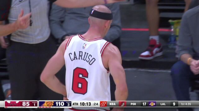 NBA常规赛：公牛vs太阳第4节中文解说回放