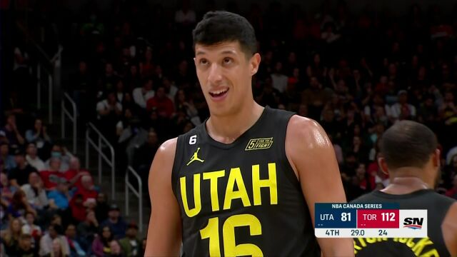 NBA季前赛：爵士vs猛龙第4节原声解说回放