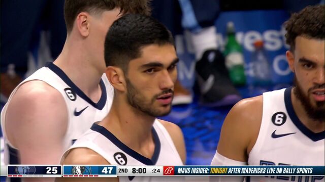NBA常规赛：灰熊vs独行侠第2节 英文解说回放