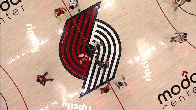 NBA常规赛：湖人vs开拓者英文原声全场回放