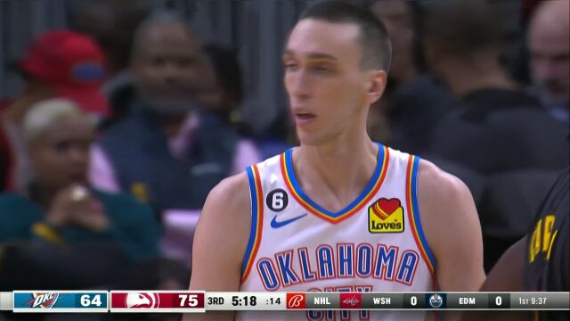  NBA常规赛：雷霆vs老鹰第3节原声解说回放