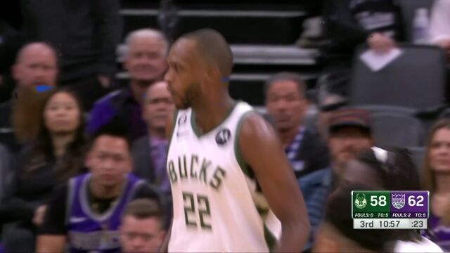 雄鹿133-124国王 字母哥米德尔顿合砍77分守住胜利