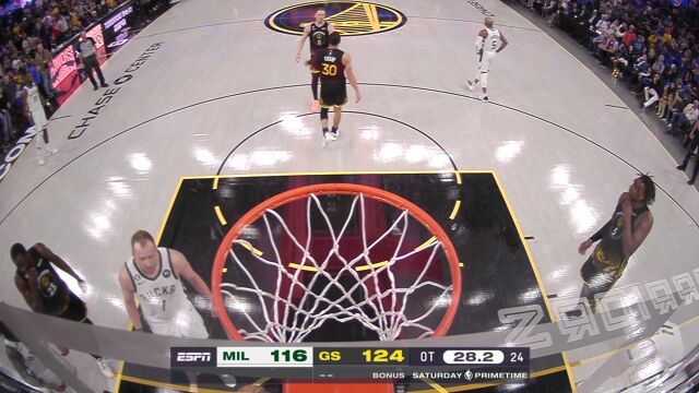 雄鹿vs勇士加时赛一英文原声回放