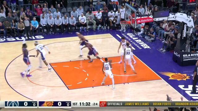 开场先声夺人 布里奇斯三分甩狙出手先拔头筹