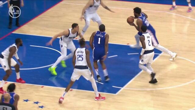 开局就是登帝连线 哈登助飞恩比德双手暴扣