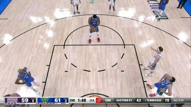 NBA常规赛：国王vs雄鹿第2节英文原声回放