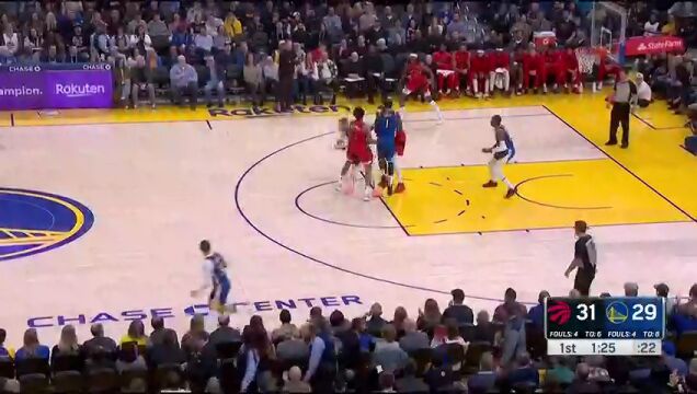 猛龙vs勇士第1节中文解说回放