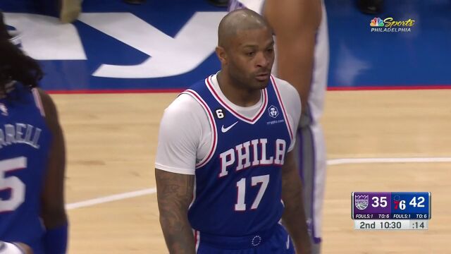 NBA常规赛：国王vs76人 英文解说全场回放