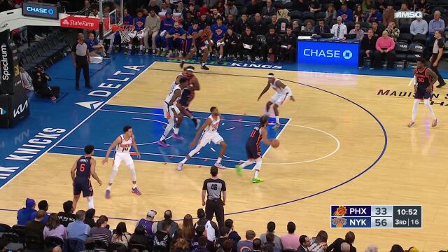 太阳vs尼克斯精华回放 兰德尔28+16尼克斯大胜太阳