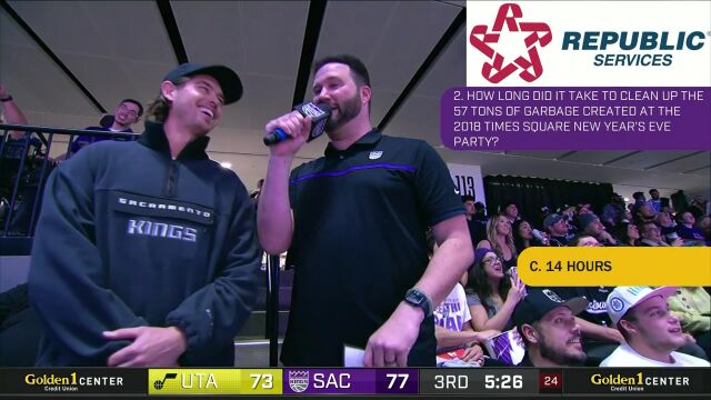 NBA常规赛：爵士vs国王第3节英文原声回放