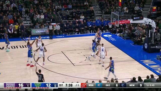 这么放我我可就不乐意了 字母哥弧顶三分颠进球网