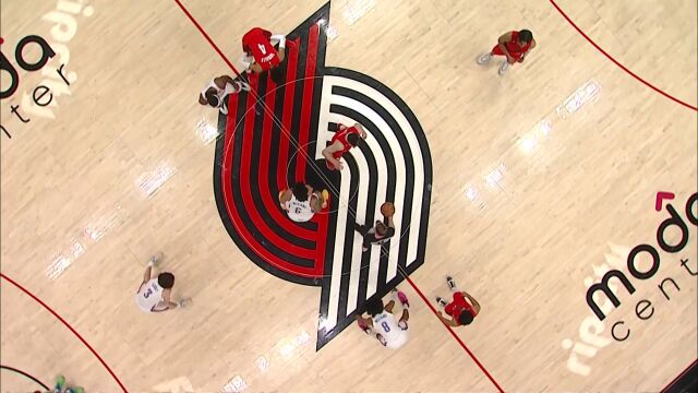 雷霆vs开拓者第1节英文原声回放