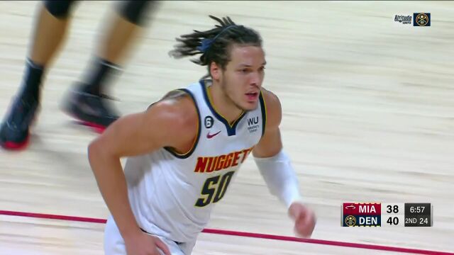 NBA常规赛：热火vs掘金英文原声全场回放