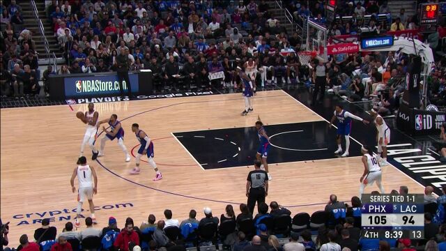 提前预判传球路线！海兰德抢断KD反击一条龙重扣