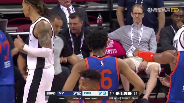 NBA夏季联赛：尼克斯vs魔术 第4节 英文解说回放