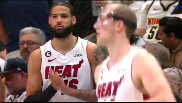 热火vs掘金第1节英文原声回放