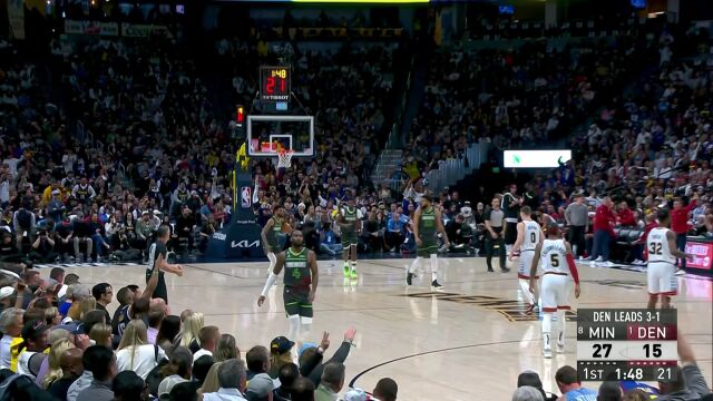 森林狼vs掘金第1节中文解说回放