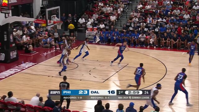 76人vs独行侠第1节英文原声回放