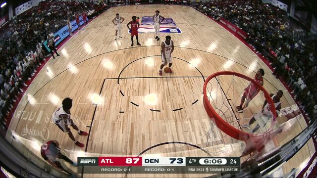 老鹰vs掘金第4节英文原声回放