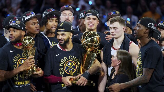 热火vs掘金精华回放 掘金4-1热火夺队史首座冠军 约基奇斩获FMVP