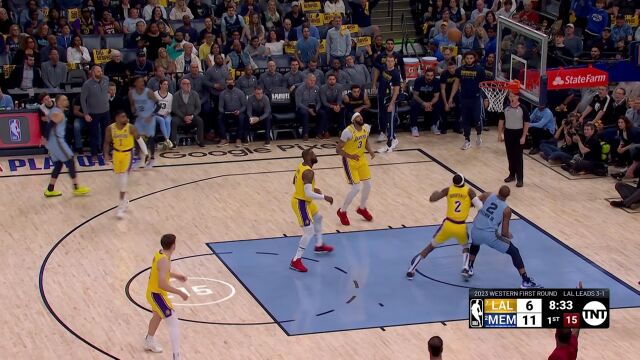 湖人vs灰熊第1节中文解说回放