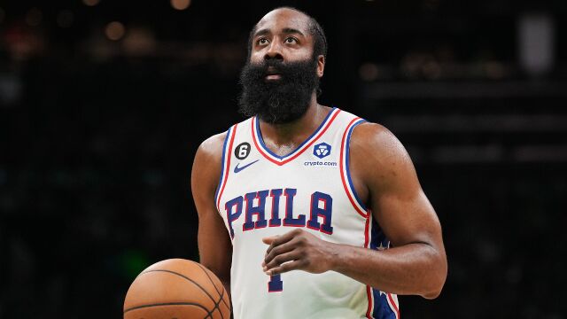 哈登vs凯尔特人集锦 全场12+10+4状态不佳