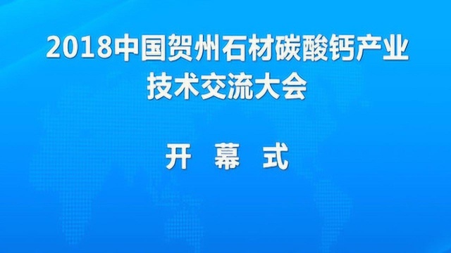 2018中国贺州石材碳酸钙产业技术交流大会开幕式