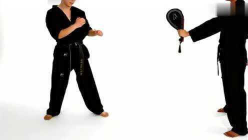 如何做炫酷迅猛的回旋踢动作？跆拳道格斗技术训练 - 腾讯视频